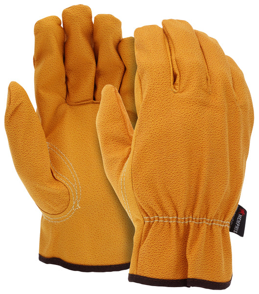 MCR Safety Gold PU/Nylon blend Pig Grain Drvr-eSafety Supplies, Inc