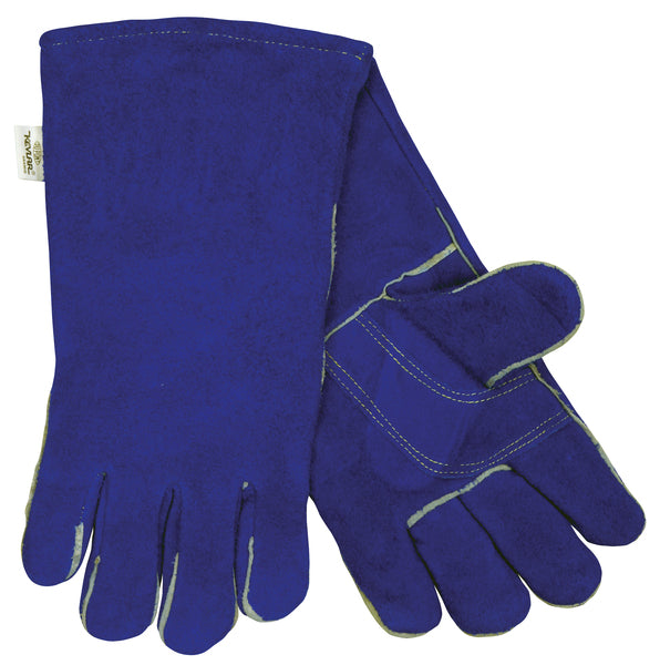 MCR Safety Blue Reg Shldr Weldr w/Dbl Palm Pad-eSafety Supplies, Inc