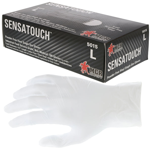 MCR Safety Vinyl Disp Industrial Grade Pwd Free-eSafety Supplies, Inc