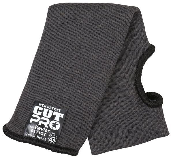 MCR Safety Reg Gray Kevlar 10" Sleeve, Thumb Slot-eSafety Supplies, Inc