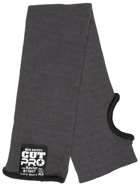 MCR Safety Reg Gray Kevlar 18" Sleeve, Thumb Slot-eSafety Supplies, Inc