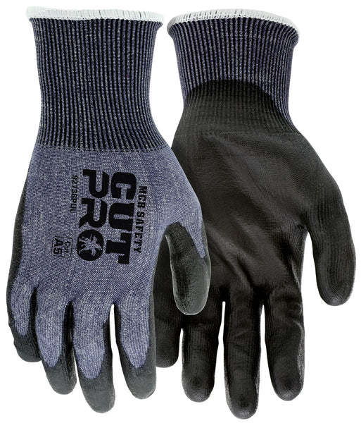 MCR Safety 18g,CutPro,Blue HyperMax,Gray PU L-eSafety Supplies, Inc