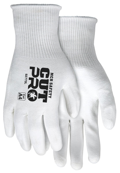 MCR Safety 15 Gauge White HPPE+Glass Fiber,White PU-eSafety Supplies, Inc