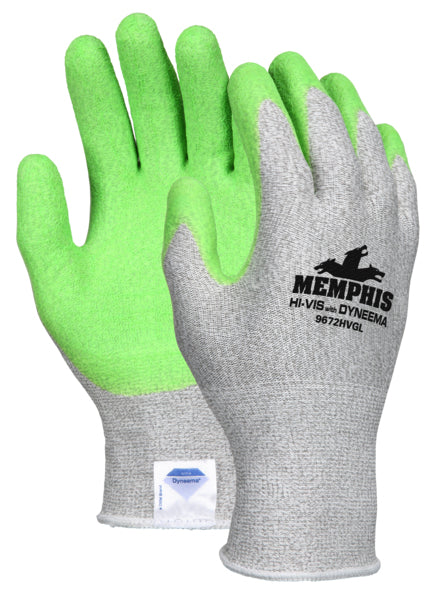 MCR Safety Dynma, S&P, Hi-Vis, Green, Latex, L-eSafety Supplies, Inc