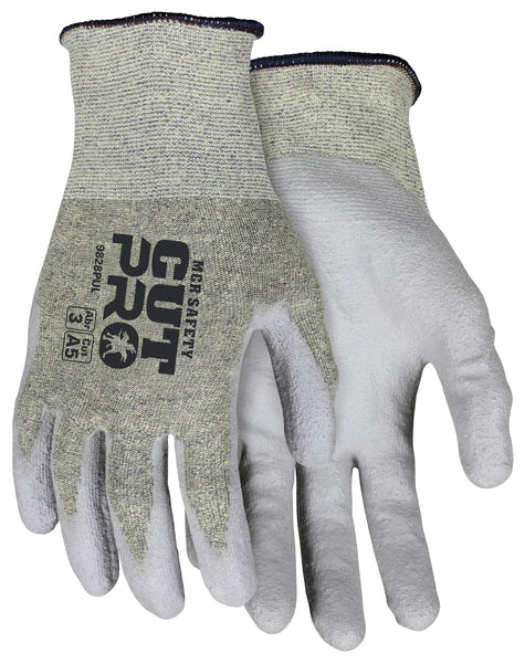 MCR Safety Cut Pro,18g Aramid liner,PU L-eSafety Supplies, Inc
