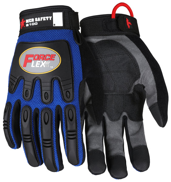 MCR Safety ForceFlex Multi-Task Blue w/ Rough Grip-eSafety Supplies, Inc