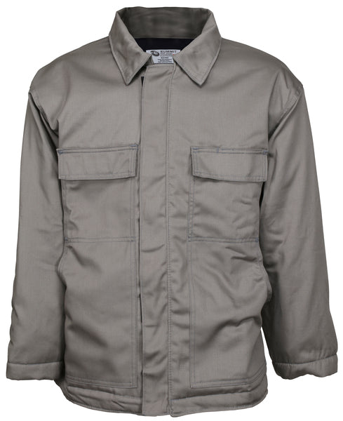 MCR Safety FR Insulated Chore Coat Gray L-eSafety Supplies, Inc
