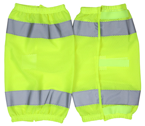 MCR Safety CLASS E GAITERS, FL Lime, Mesh-eSafety Supplies, Inc