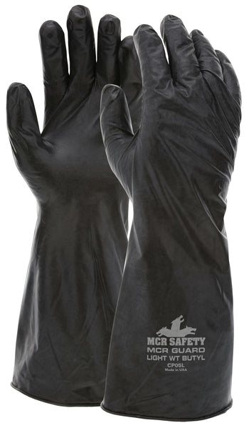 MCR Safety Unsupported Butyl Glove,14" 5 Mil L-eSafety Supplies, Inc