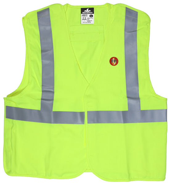 MCR Safety Fr Modacrylic,Break away,CL2 Lime M-eSafety Supplies, Inc