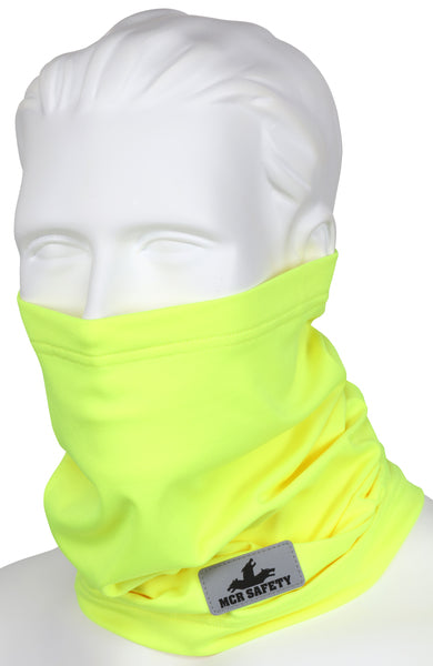 MCR Safety Hi-Vis Lime Insulated Fleece Neck Gaiter-eSafety Supplies, Inc