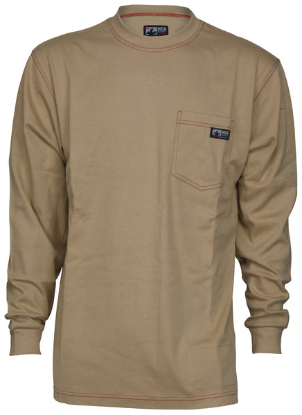 MCR Safety FR Long Sleeve Shirt Tan L-eSafety Supplies, Inc