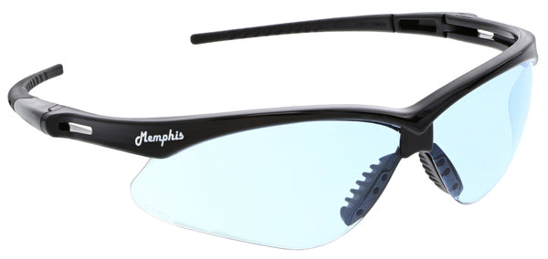 MCR Safety Memphis MP1 Black Frame, Light Blue-eSafety Supplies, Inc