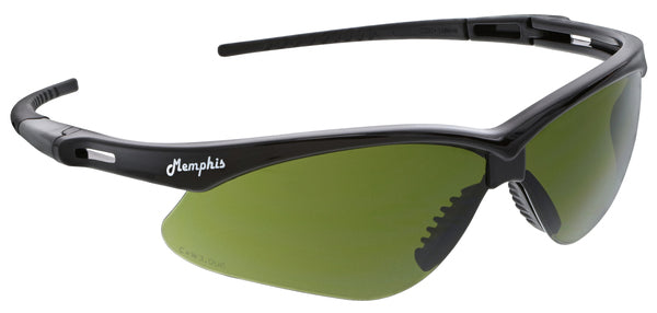 MCR Safety Memphis MP1 Black Frame, GreenFilter 3.0-eSafety Supplies, Inc