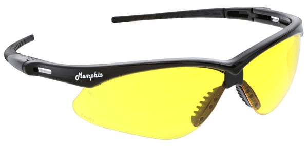 MCR Safety Memphis MP1 Black Frame, Amber-eSafety Supplies, Inc