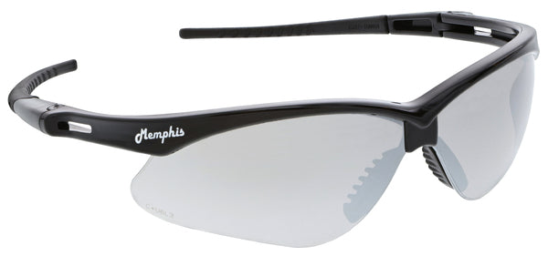MCR Safety Memphis MP1 Black Frame, Silver Mirror-eSafety Supplies, Inc