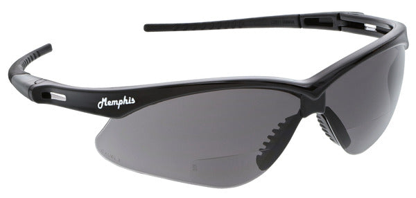 MCR Safety Memphis MP1 Black Frame, Gray 1.0 Mag.-eSafety Supplies, Inc