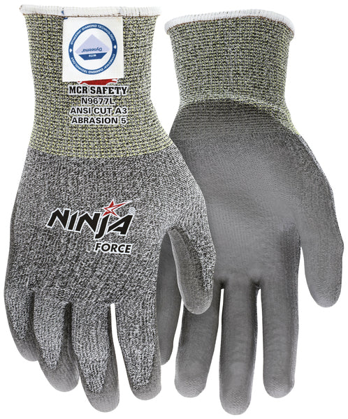 MCR Safety Ninja Force - 13 G Diamond/Syn/FG PU L-eSafety Supplies, Inc