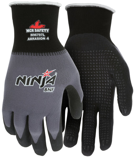MCR Safety Ninja BNF, 15 G-Palm and dots coat L-eSafety Supplies, Inc