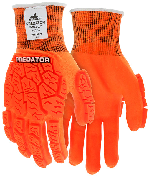 MCR Safety Predator Impact 2 Nylon - 15g. Hivis BNF-eSafety Supplies, Inc