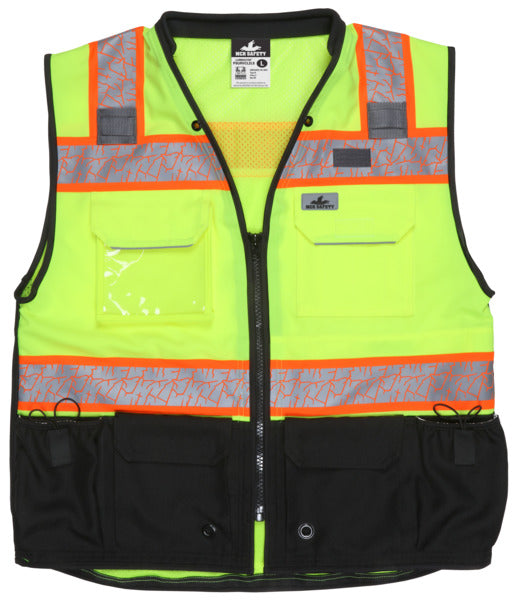 MCR Safety Lime,Class2,Solid Front, Mesh Back L-eSafety Supplies, Inc