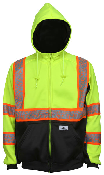 MCR Safety Sweatshirt,Class3,Lime, Oran-Silv Tape X-eSafety Supplies, Inc