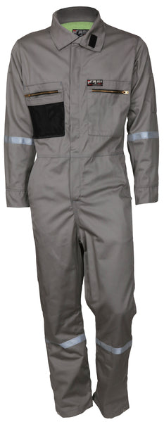 MCR Safety Summit Breeze Cverall 7.0 oz Cotton Gray-eSafety Supplies, Inc