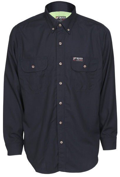 MCR Safety Summit Breeze 5.5 oz. Inhnt Shirt Navy X-eSafety Supplies, Inc