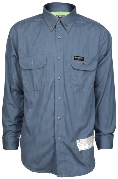 MCR Safety Summit Brze 5.5 oz. Inhnt Shirt Med. Blu-eSafety Supplies, Inc