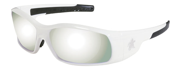 MCR Safety Swagger SR1 White Frame, Silver Mirror-eSafety Supplies, Inc