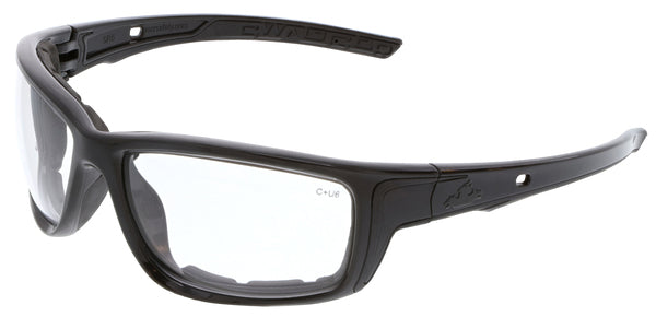 MCR Safety Swagger SR5 Charcoal Frame, Clear UV-AF-eSafety Supplies, Inc