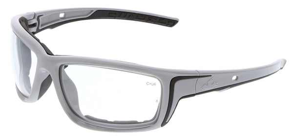 MCR Safety Swagger SR5 Gray Frame, Clear MAX6-eSafety Supplies, Inc
