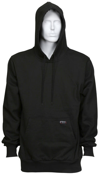 MCR Safety FR Hooded Sweatshirt Pullover Black XL-eSafety Supplies, Inc