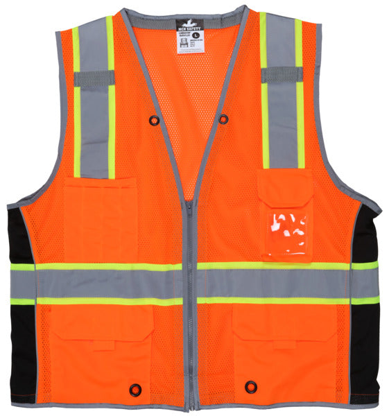 MCR Safety Class 2, Surveyor, FL Orange,Silv/Lime M-eSafety Supplies, Inc
