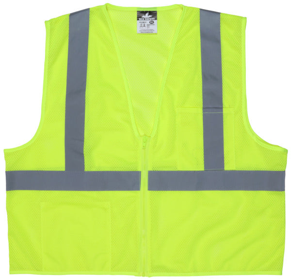 MCR Safety Value Class 2, 2 pockets, Lime XL-eSafety Supplies, Inc