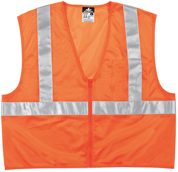 MCR Safety Value Class 2, 2 pockets, Orange X4-eSafety Supplies, Inc