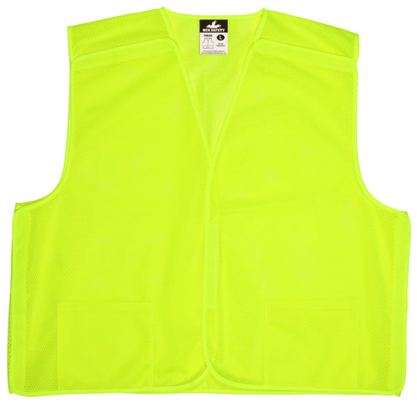 MCR Safety Lime Green, Mesh, Breakaway L-eSafety Supplies, Inc