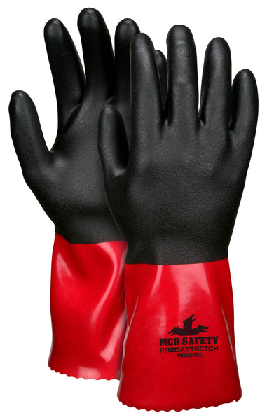 MCR Safety PredaStretch Red/Black PVC/Nitrile blend-eSafety Supplies, Inc