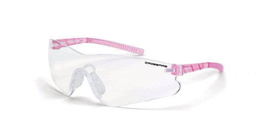 Mini Blade Clear Lens Pink Temples-eSafety Supplies, Inc