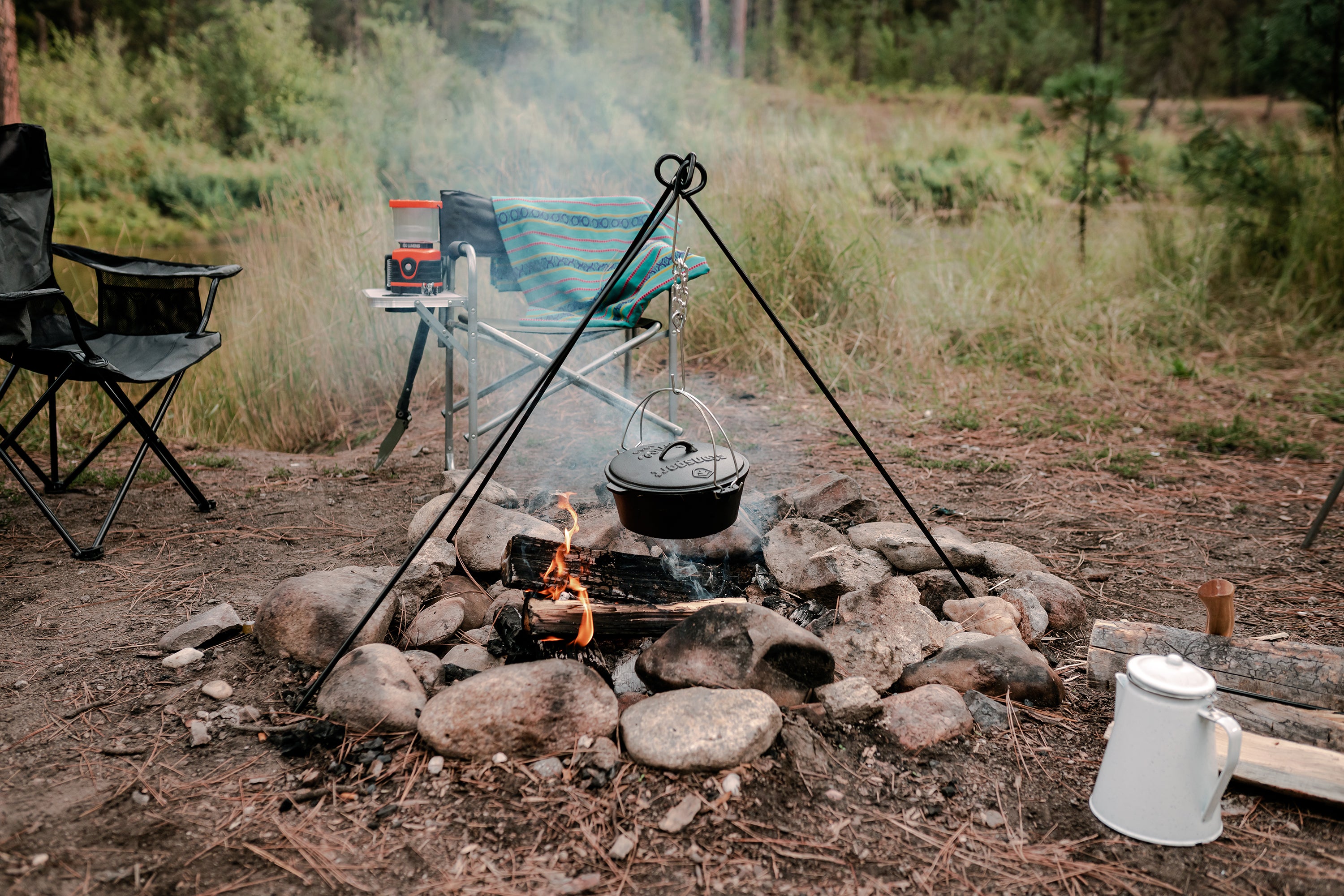 Camp Fire Tripod - Heavy Duty Steel-eSafety Supplies, Inc