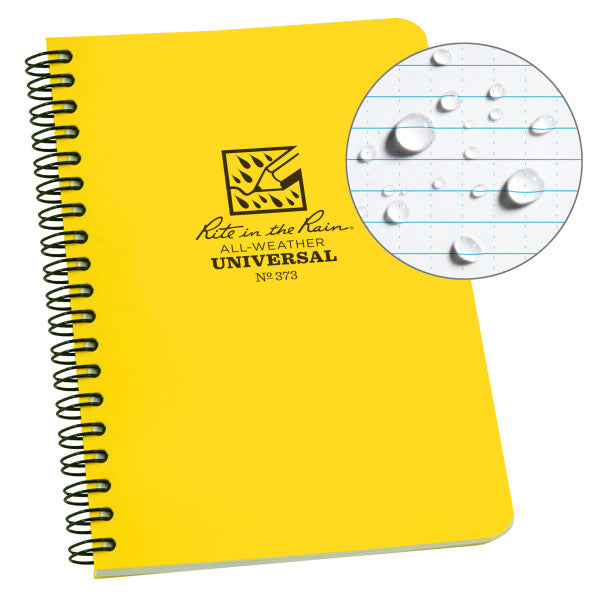 Spiral Notebook - Universal - Yellow-eSafety Supplies, Inc