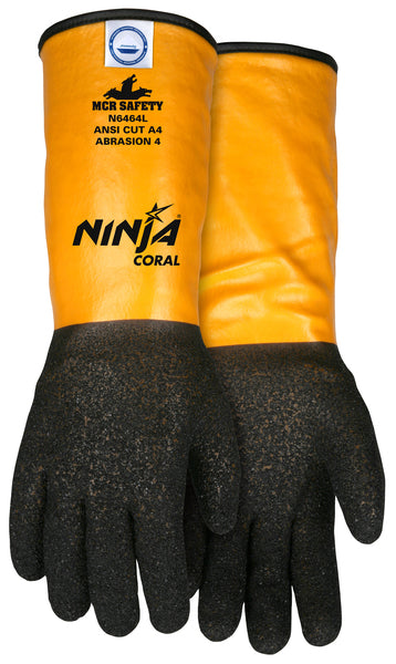 MCR Safety Ninja Coral 14" PVC Dyn lined L-eSafety Supplies, Inc