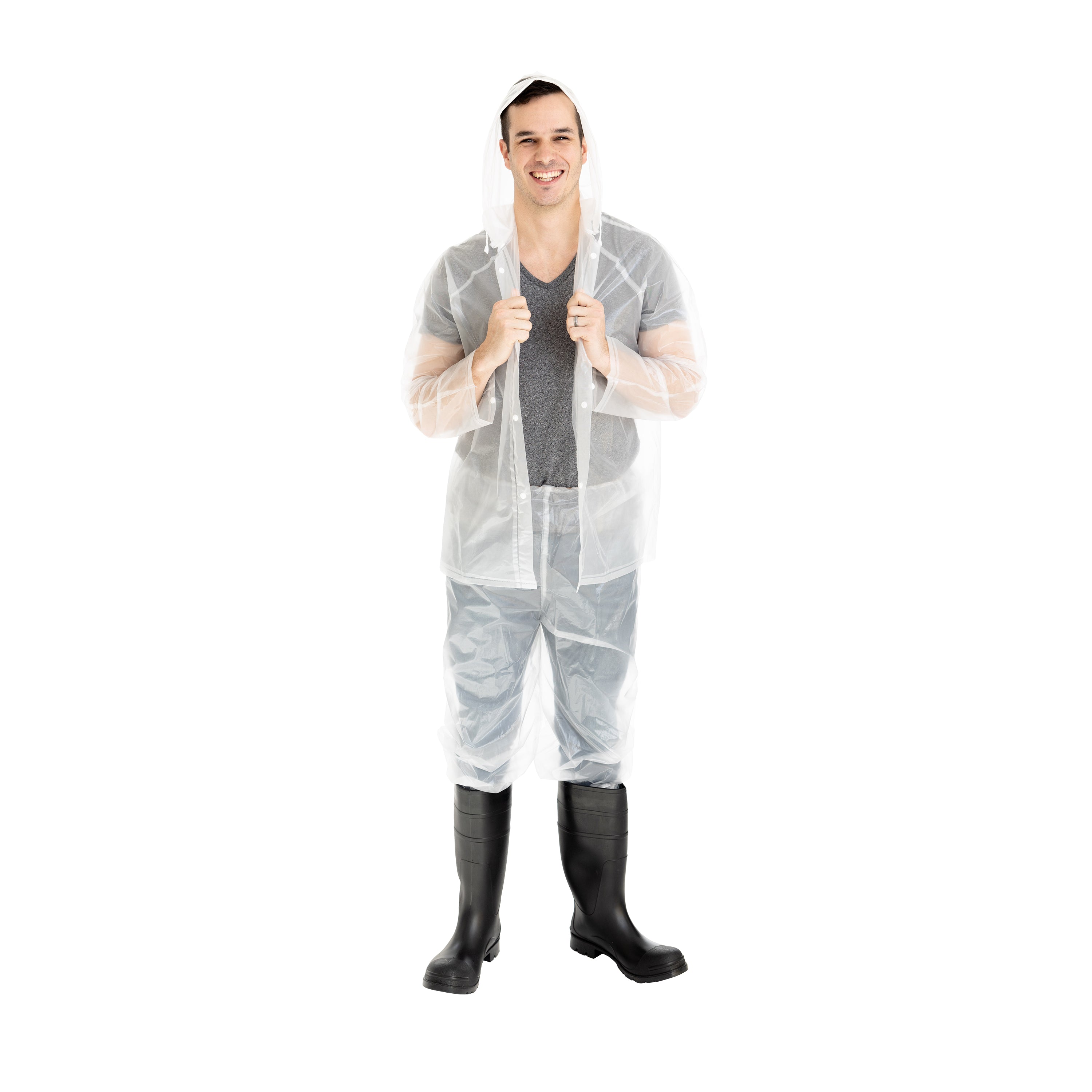 Peva Rainsuit - Clear - Xl-eSafety Supplies, Inc