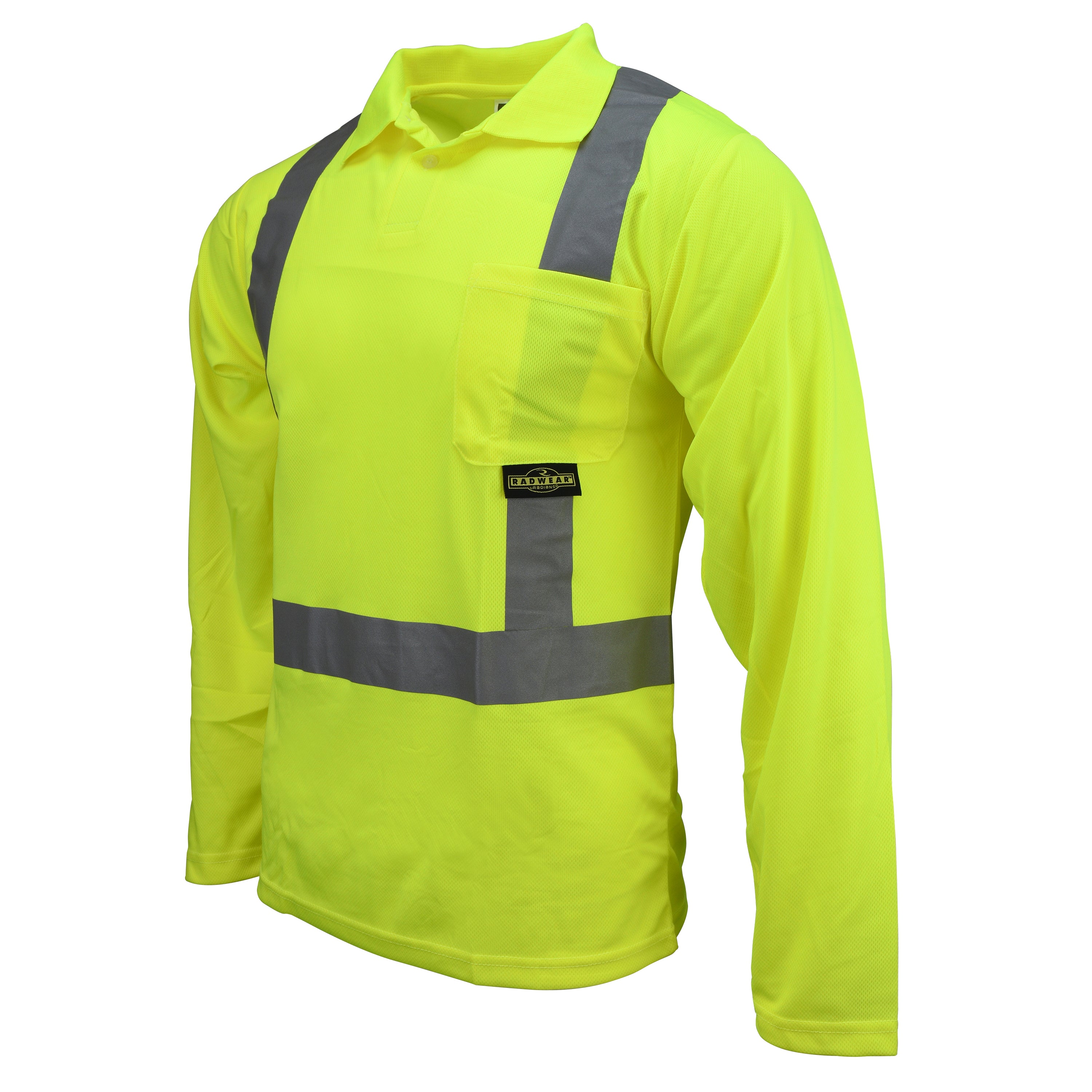 Radians ST22 Class 2 High Visibility Long Sleeve Safety Polo Shirt-eSafety Supplies, Inc