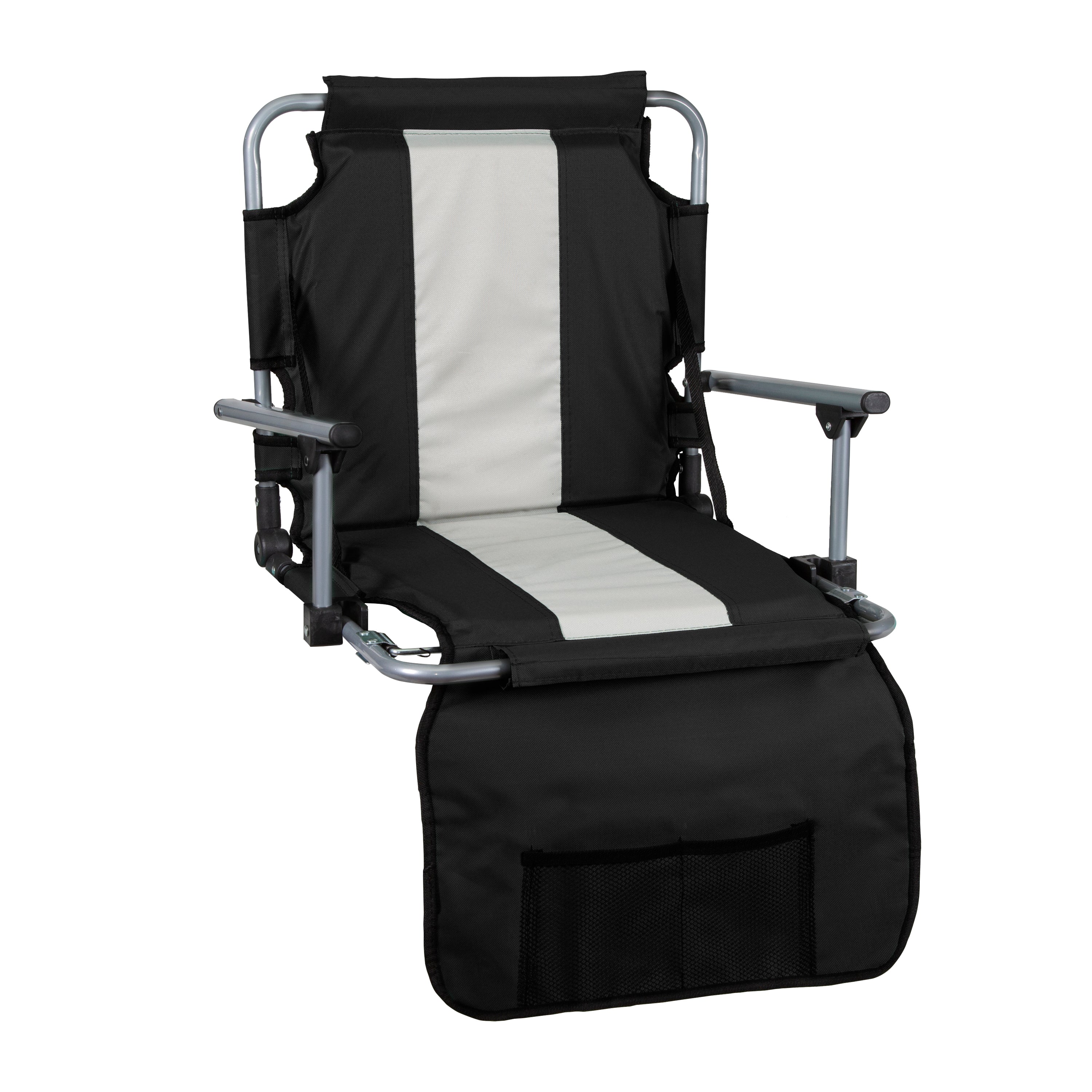 Stadium Seat With Arms - Black-eSafety Supplies, Inc