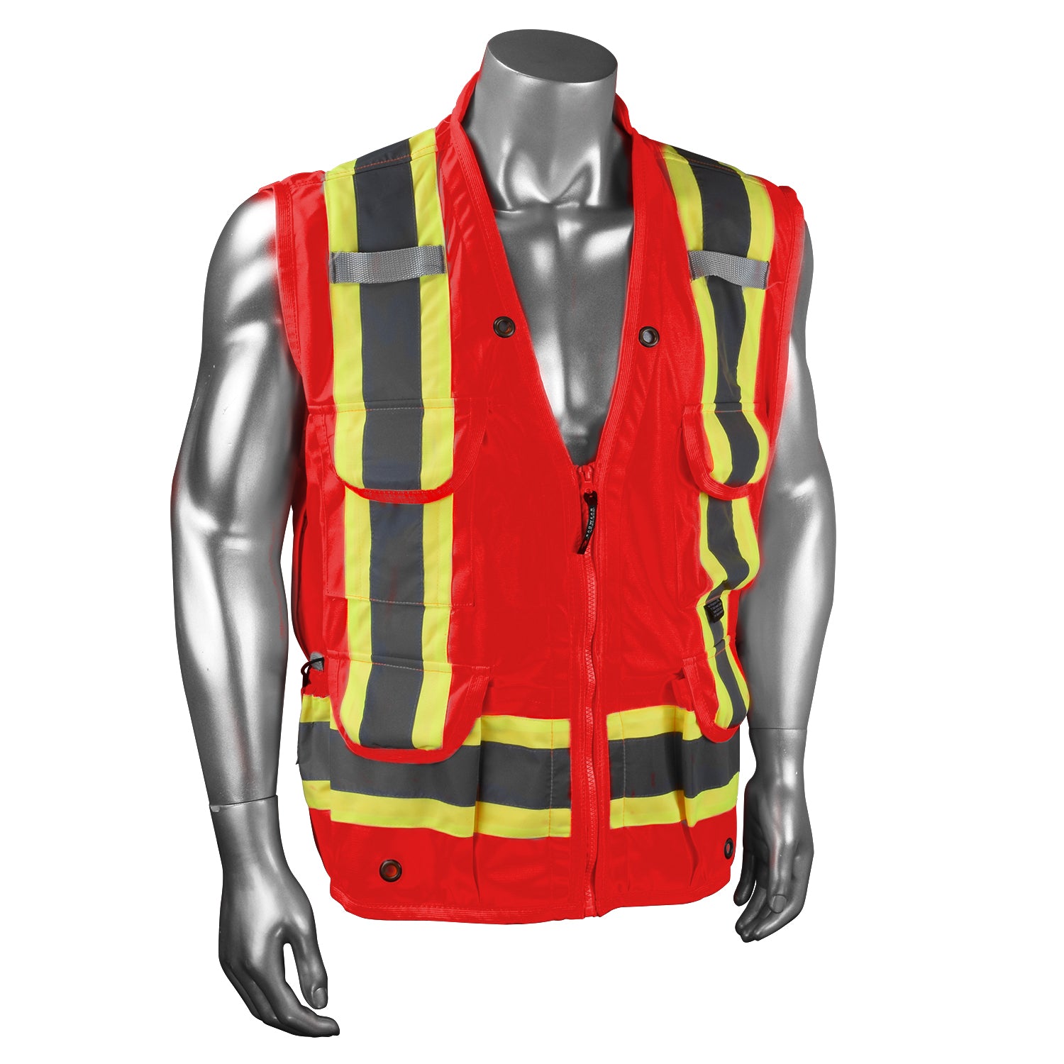 Radians SV030X-1 Heavy Duty 10-Pocket Cruiser Vest with Back Pouch X-Back-eSafety Supplies, Inc