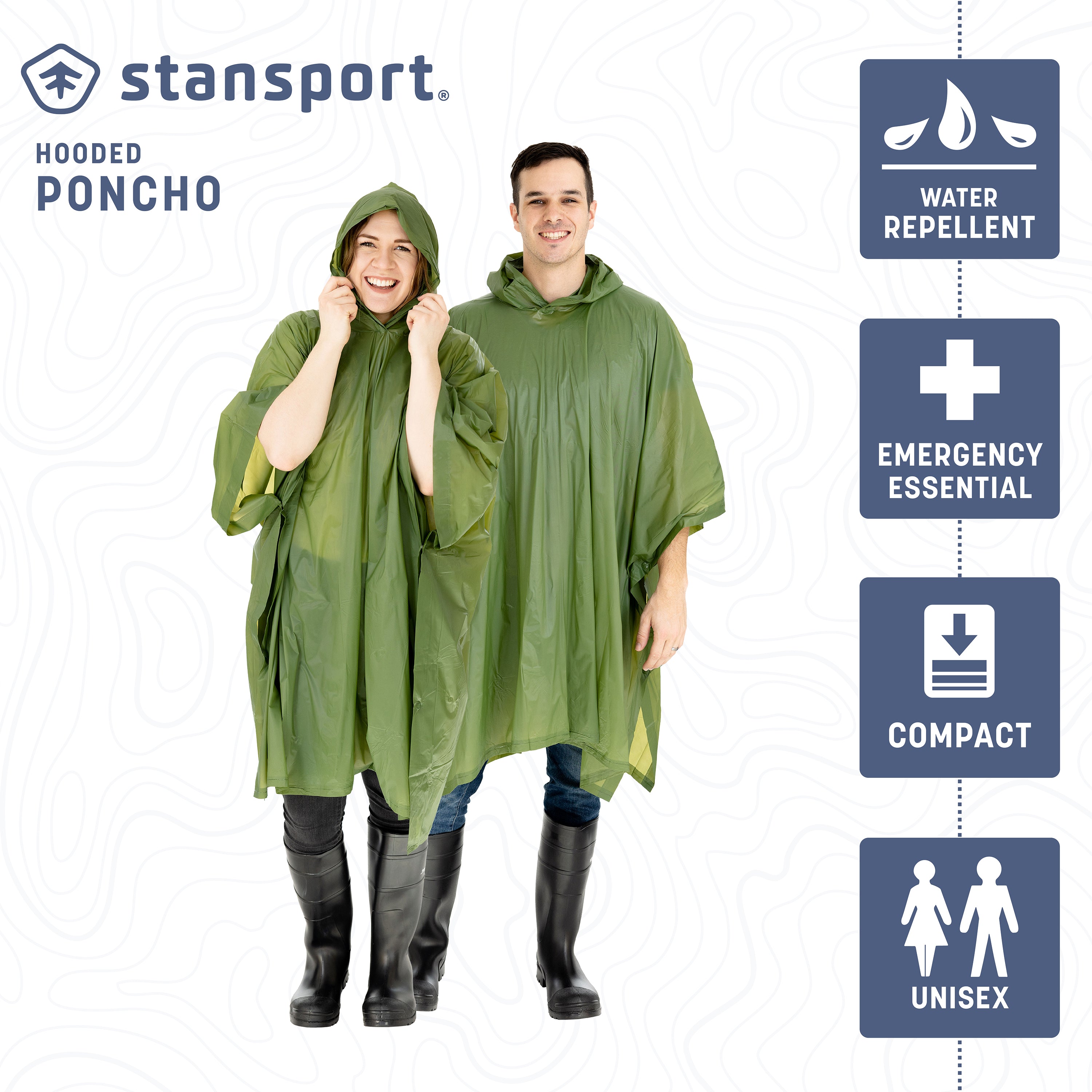 Vinyl Poncho - 52 In X 80 In - O.D.-eSafety Supplies, Inc