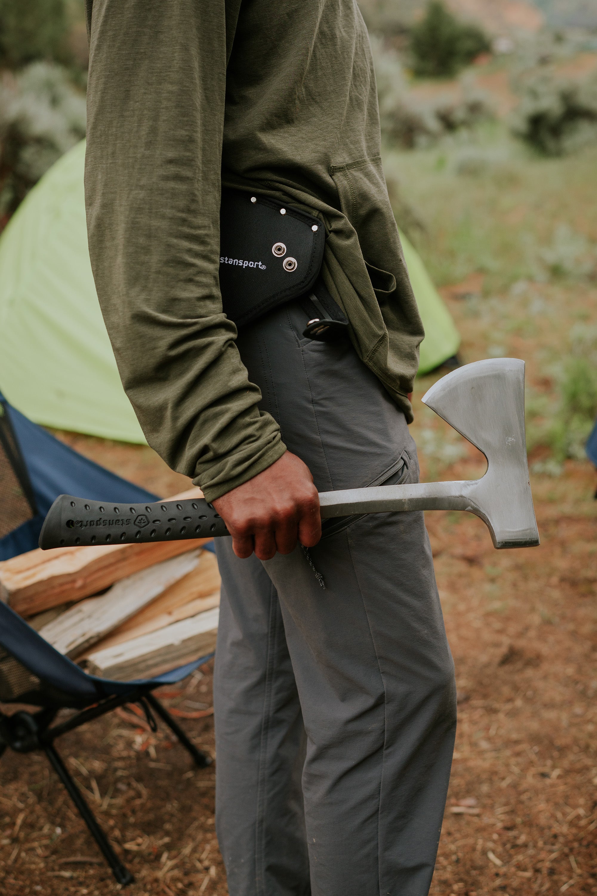 Forged Steel Axe - Rubber Handle - 15 Inch-eSafety Supplies, Inc