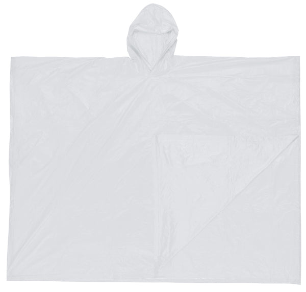 MCR Safety Schooner .10mm PVC Dispos Poncho Clear-eSafety Supplies, Inc