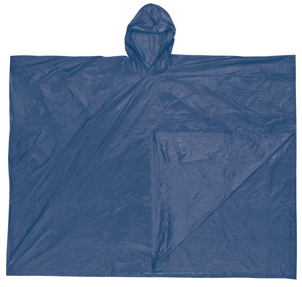 MCR Safety Schooner .10mm PVC Dispos Poncho Blue-eSafety Supplies, Inc
